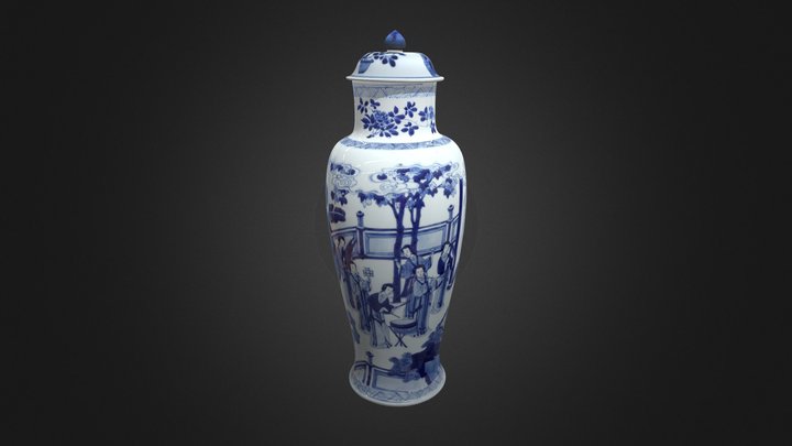 baluster_vase_one_of_three_in_a_five-piece 3D Model