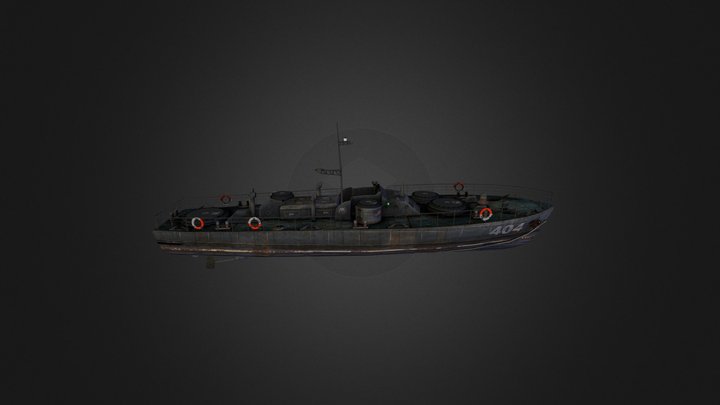 Motor Torpedo Boat PT-109 3D Model