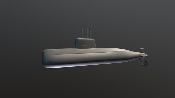 Submarine TR-1700 3D Model