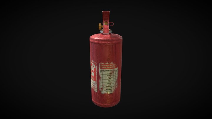 Survival Horror Extinguisher 3D Model