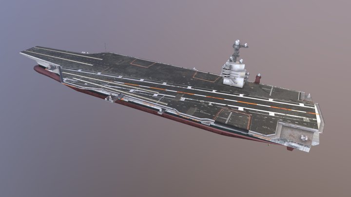 Gerald R Ford aircraft Carrier 3D Model