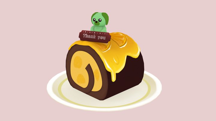 cake roll 3D Model