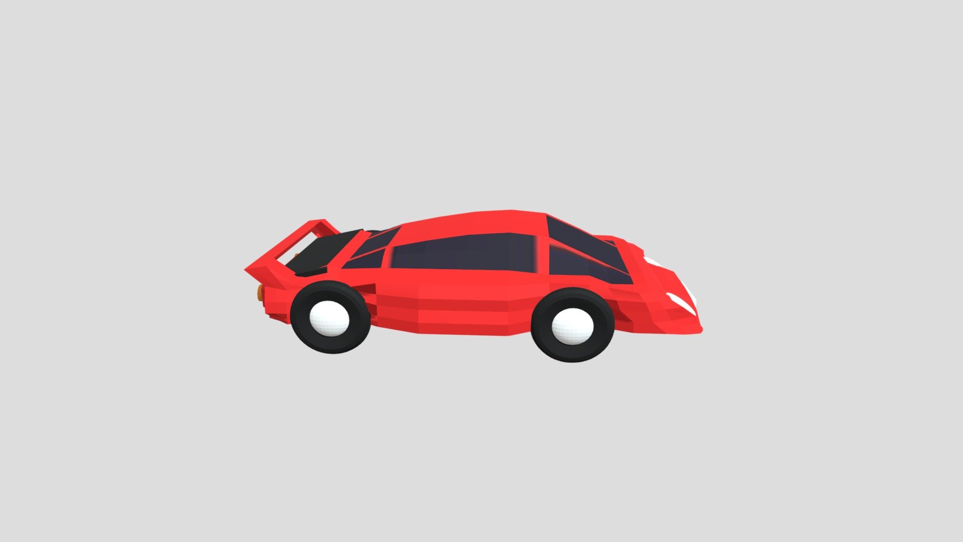 Sportauto lowpoly ohne ani