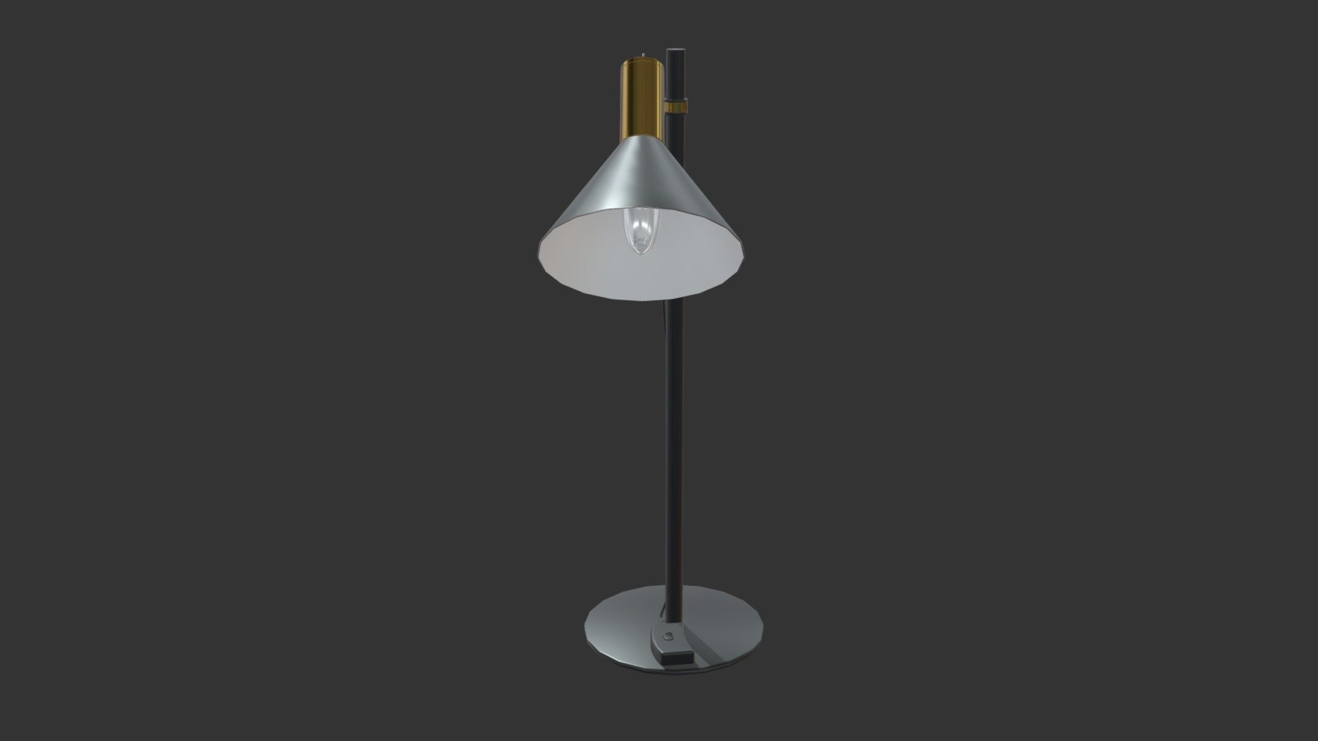 762811 LAMPARA DE MESA BASIC METAL NEGRO