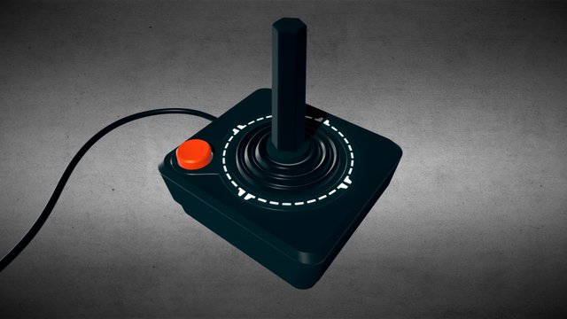 Atari 2600 Joystick 3D Model