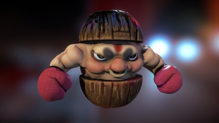 Hidden Boxer 3D Model