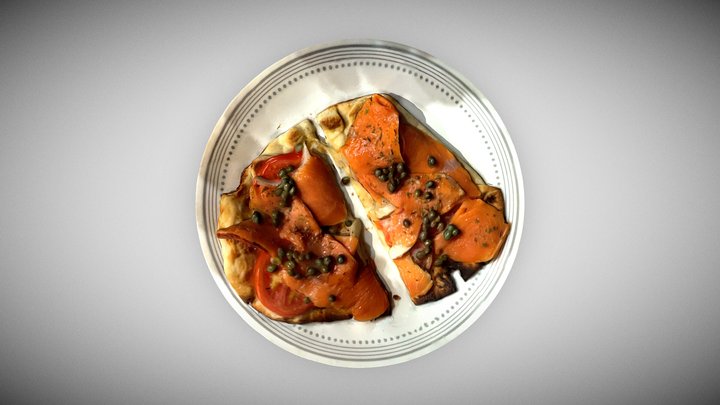 Smoked Salmon Plate – Free 3D Model STL