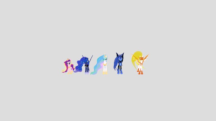Princess Pack 3D Model