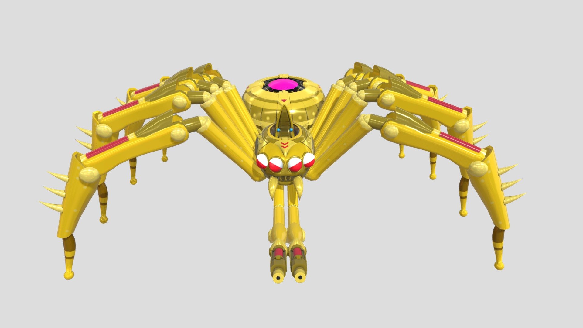 Golden Spider Mecha - Pac Man World 2 RePac - Download Free 3D model by ...