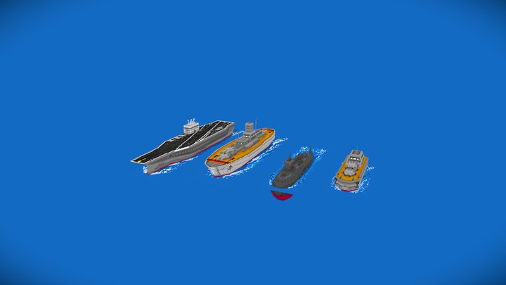 [Battleship] Concept models 3D Model