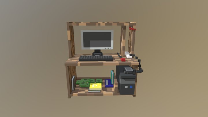 PC Table 3D Model