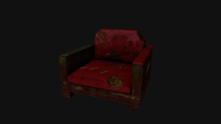 Damaged Chair 3D Model