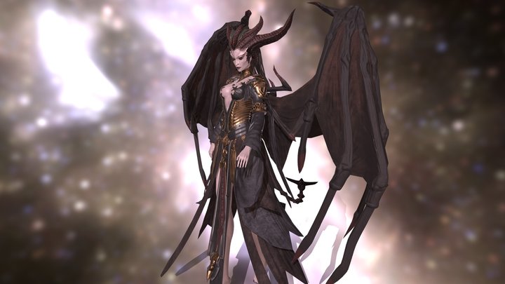 Lilith from diablo 4 3D Model