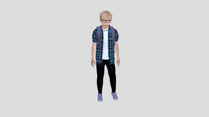 SSD2 KID BOY 7 V2 3D Model
