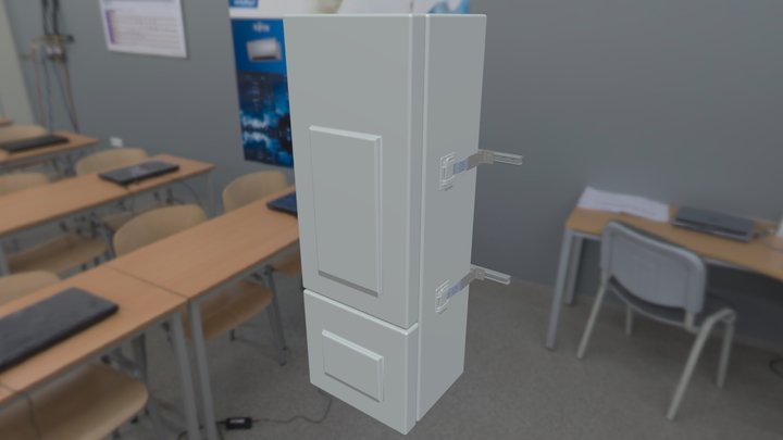 ONE TWO AND THREE CELL TALL CABINET 1 3D Model