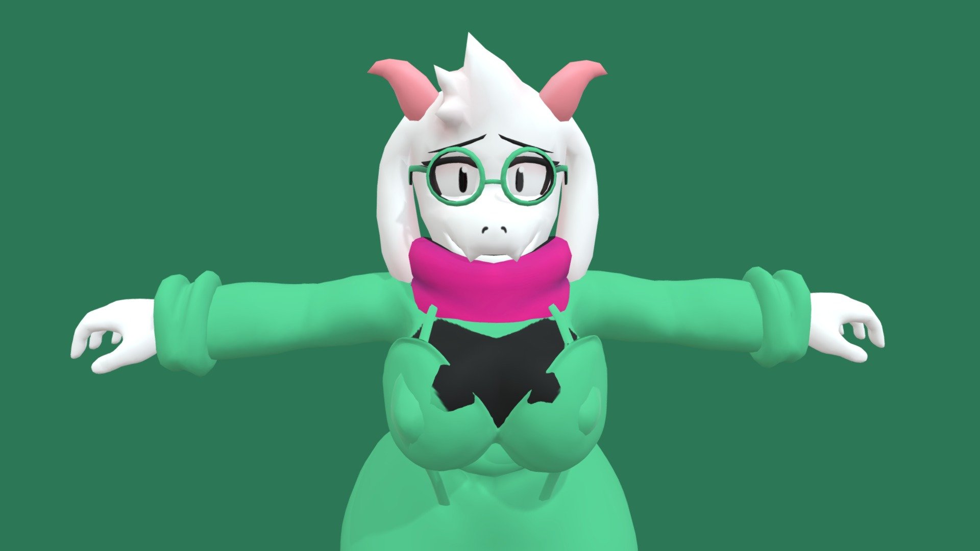 KM Fem Ralsei (Chapter 2) - Download Free 3D model by ꧁༺D4n!༻꧂ (@d4n ...