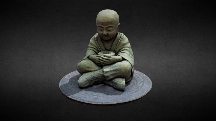 MONK STATUE 3D Model