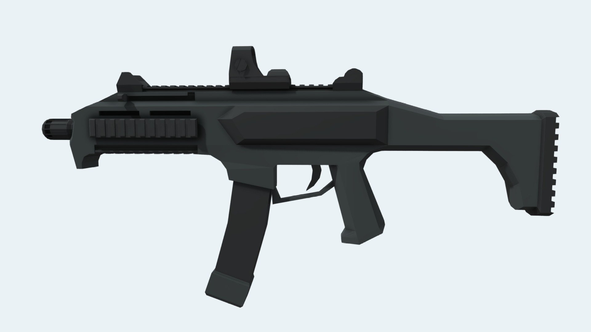 Low Poly Cz Skorpion Evo Download Free D Model By Polyte Fc Sketchfab