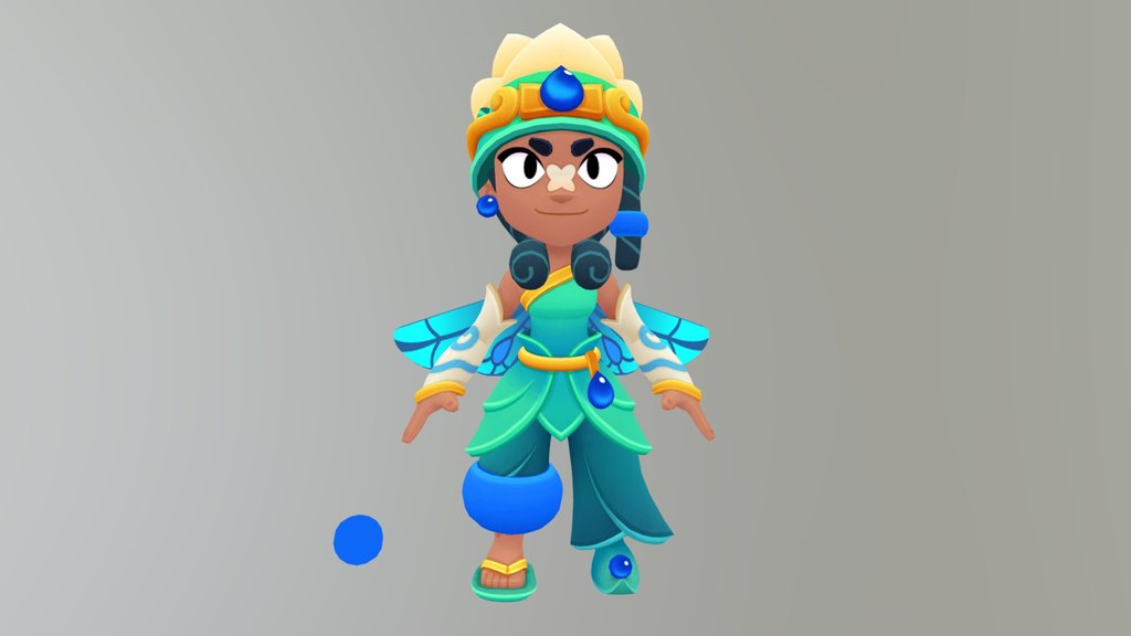 Faerie Mina - Brawl Stars 3D Model