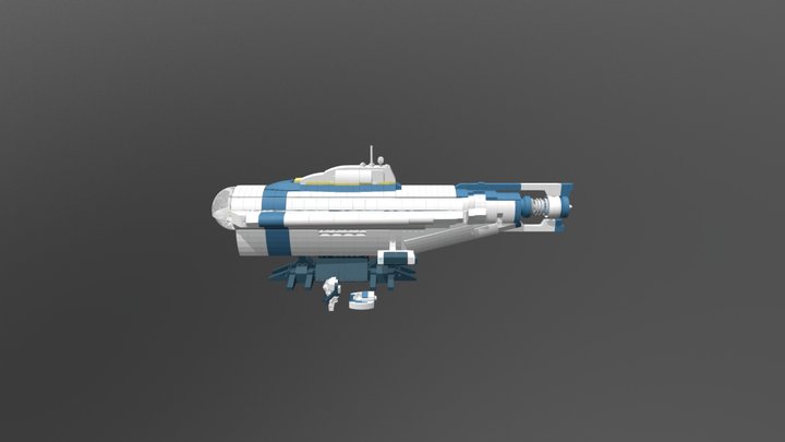 Lego Subnautica Cyclops 1:110 3D Model