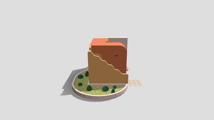 Sci-Fi House 3D Model