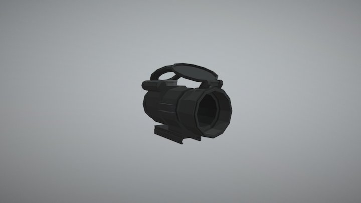 Low Poly AimPoint Pro 3D Model