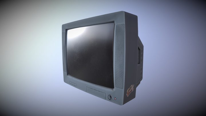 Old Television from 90's 3D Model