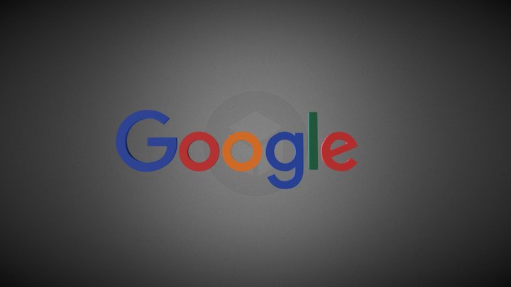 Google Logo 3D Model
