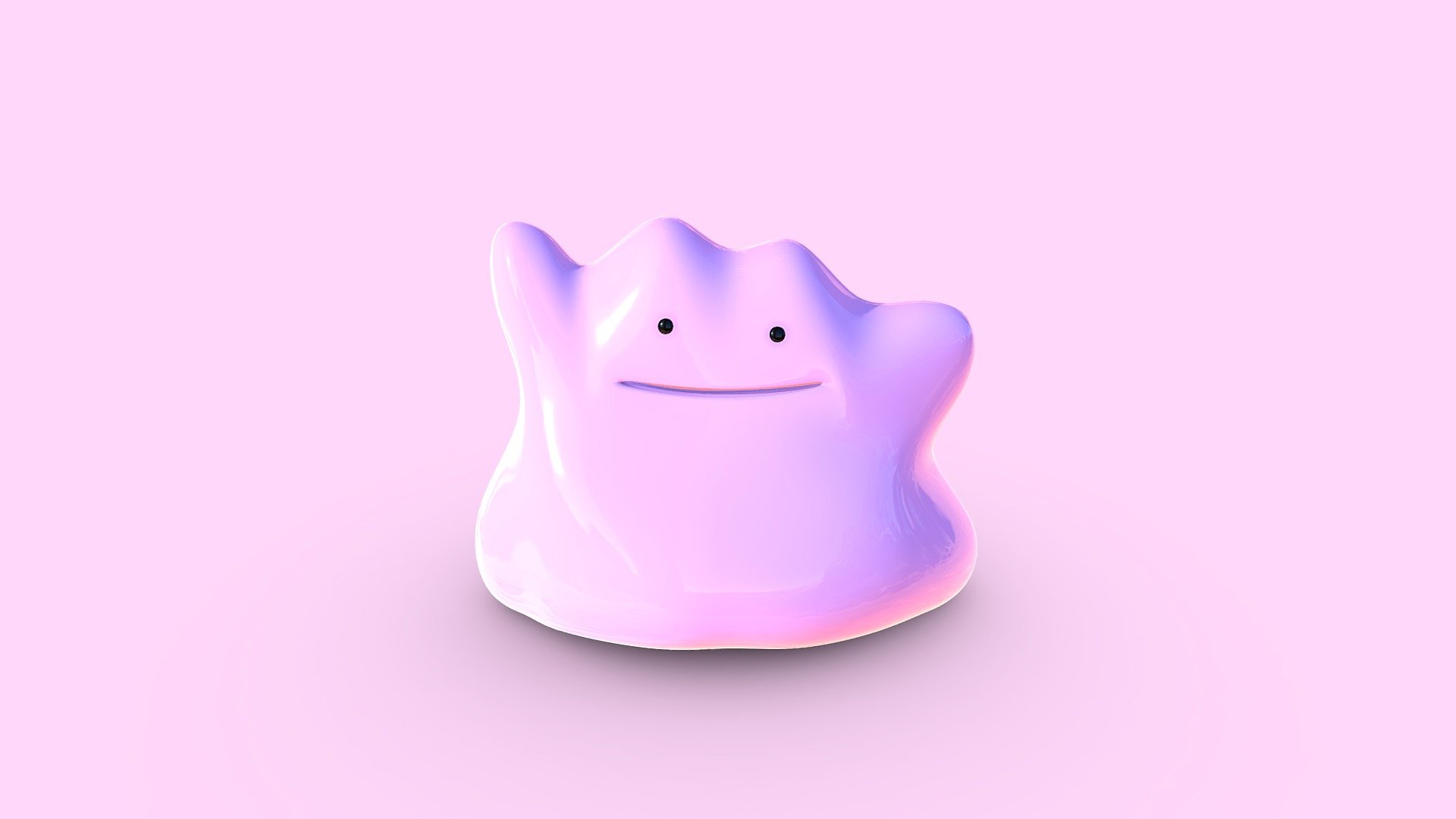 Ditto-Pokemon ghost 3D model 3D printable