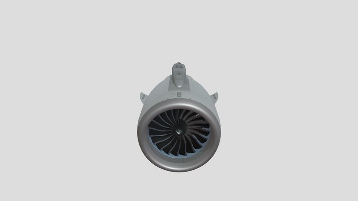 CFM Leap-1A Jet Engine 3D Model