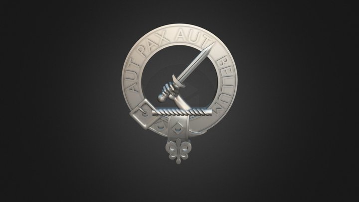 Clan Gunn Crest 3D Model