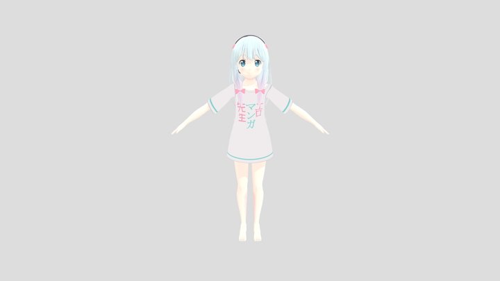 Sagiri Izumi Eromanga- Sensei Usdz 3D Model