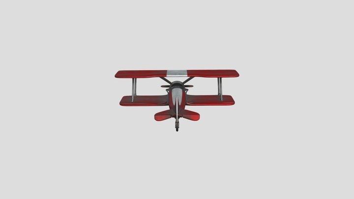Biplane 3D Model