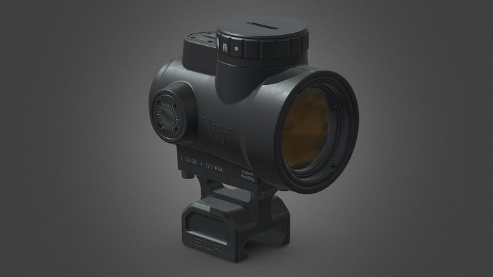 Trijicon MRO Reflex Sight 3D Model