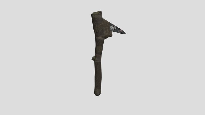 Caveman's Pickaxe 3D Model