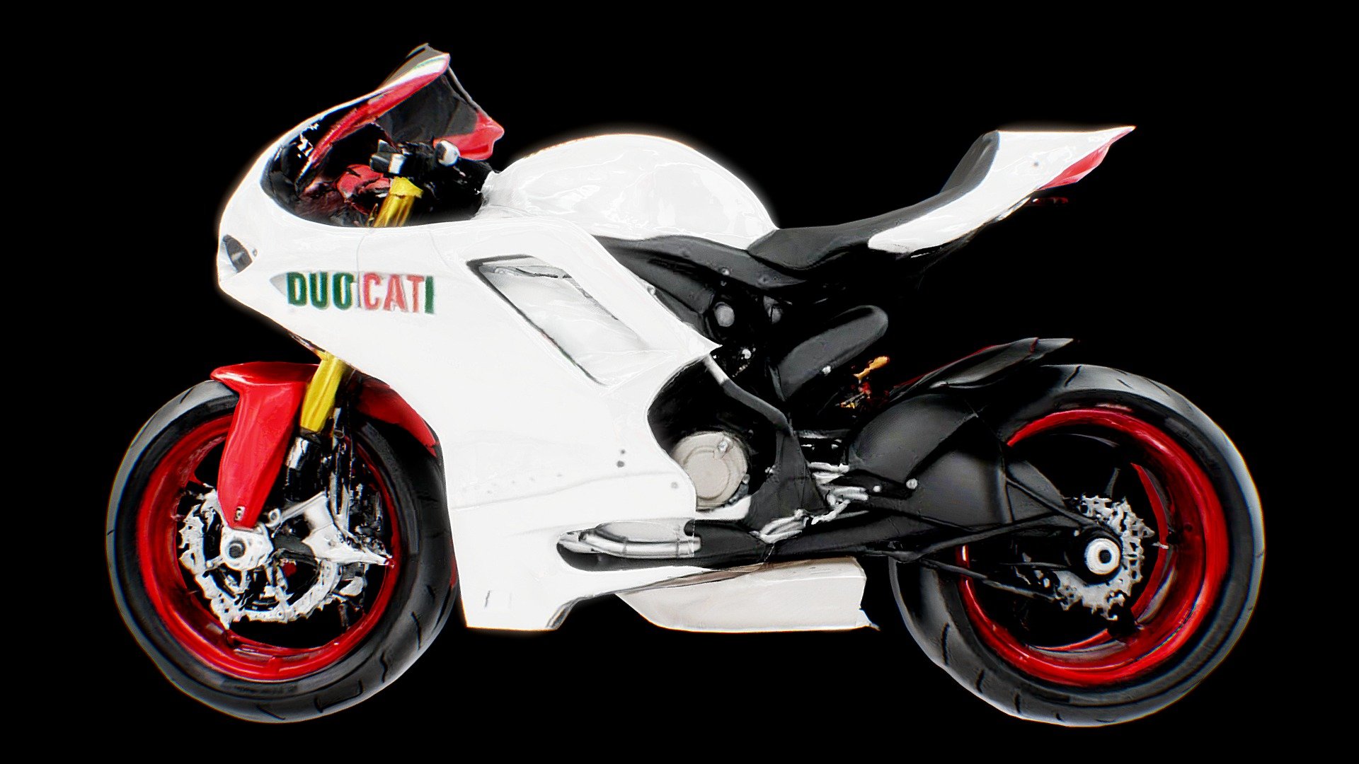 Sport racing motorcycle Ducati Panigale V45 - Download Free 3D model by ...