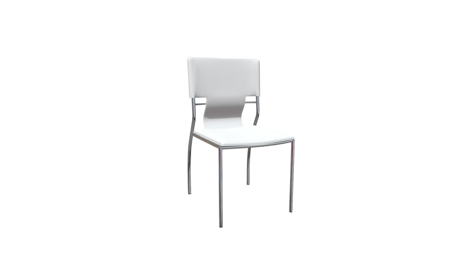 Trafico Dining Chair White 404132 Buy Royalty Free 3D model by Zuo
