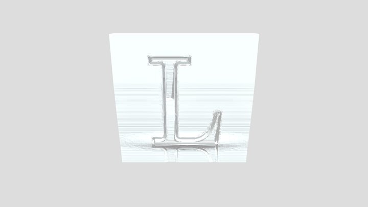 L alphabet 3D Model