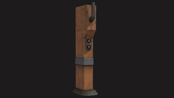 Factory Pillar 3D Model