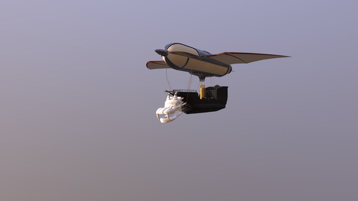 Exterior environment airship project 3D Model