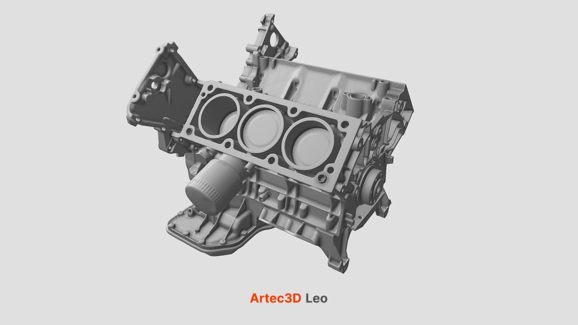 Car engine, Free 3D model