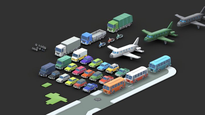 EDGE - Vehicles - PACK1 3D Model
