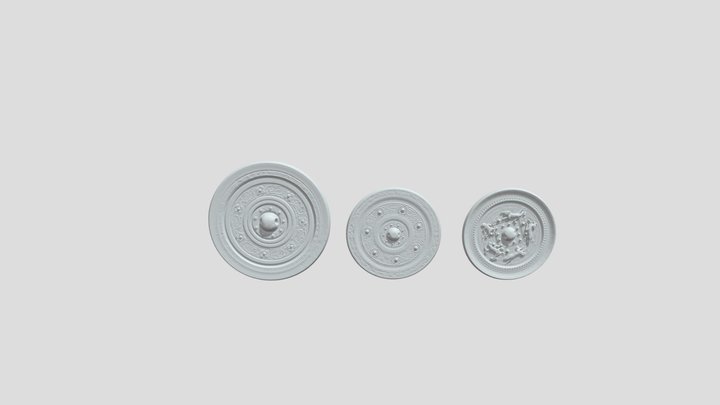 무령왕릉 청동거울 일괄 3D Model