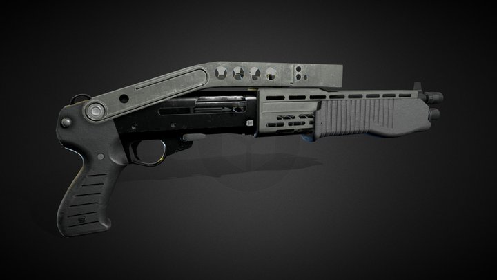 SPAS-12 3D Model