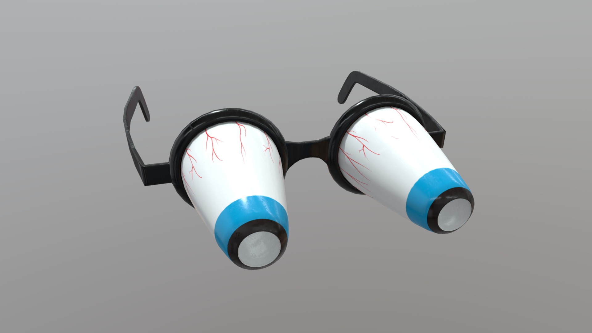 3D model Novelty Glasses 3 - This is a 3D model of the Novelty Glasses 3. The 3D model is about a pair of sunglasses.