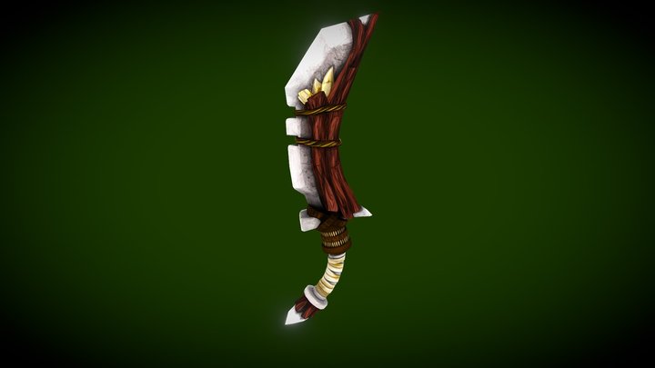 DAGGER HAND PAINTED 3D Model