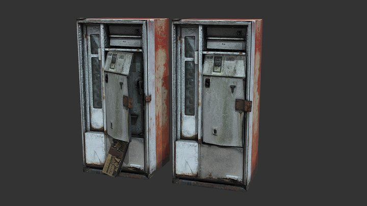 Derelict Vending Machine (Gameready from Scan) 3D Model