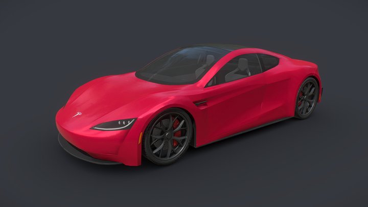 Tesla Roadster 2020 3D Model