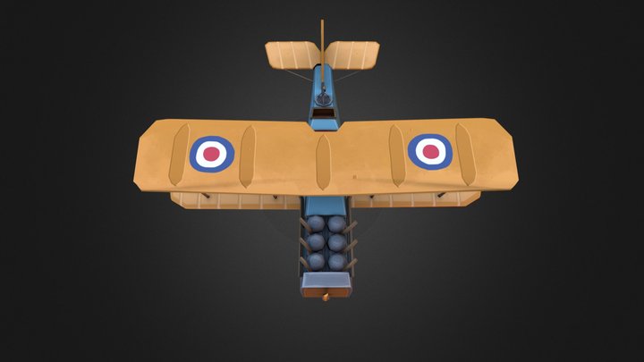 DH.9a "NINAK": Post-War - Hand Painted 3D Model