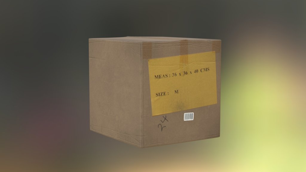 CardBoardBox1 - 3D model by sondrenymoen [5650fdc] - Sketchfab